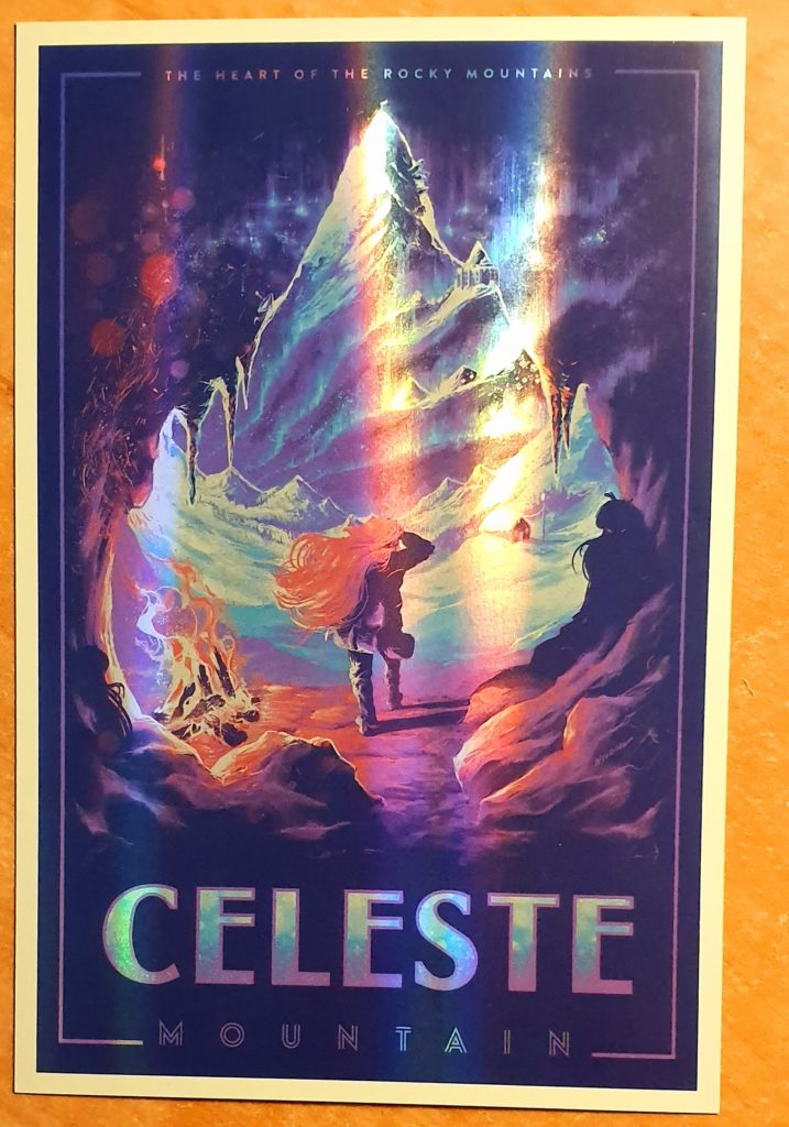 Celeste Mountain Foil Art Print